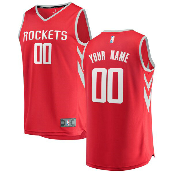Maillot Houston Rockets Homme Custom 0 Icon Edition Rouge